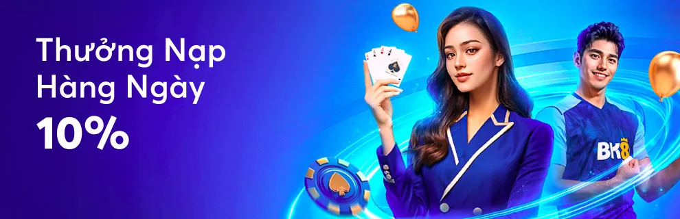 Thưởng nạp mỗi ngày 10%